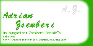 adrian zsemberi business card